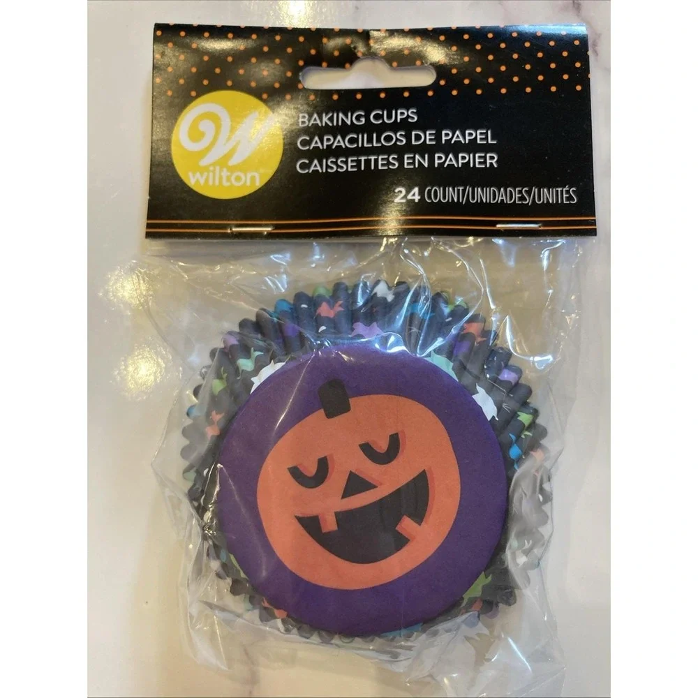 Wilton Halloween Baking Cups Jack O Lantern 24 Ct Cupcake Liners